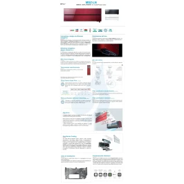 Mitsubishi Cuatro Split 9+9+9+9 Btu Rojo Rubí MXZ-4F72VF4 2