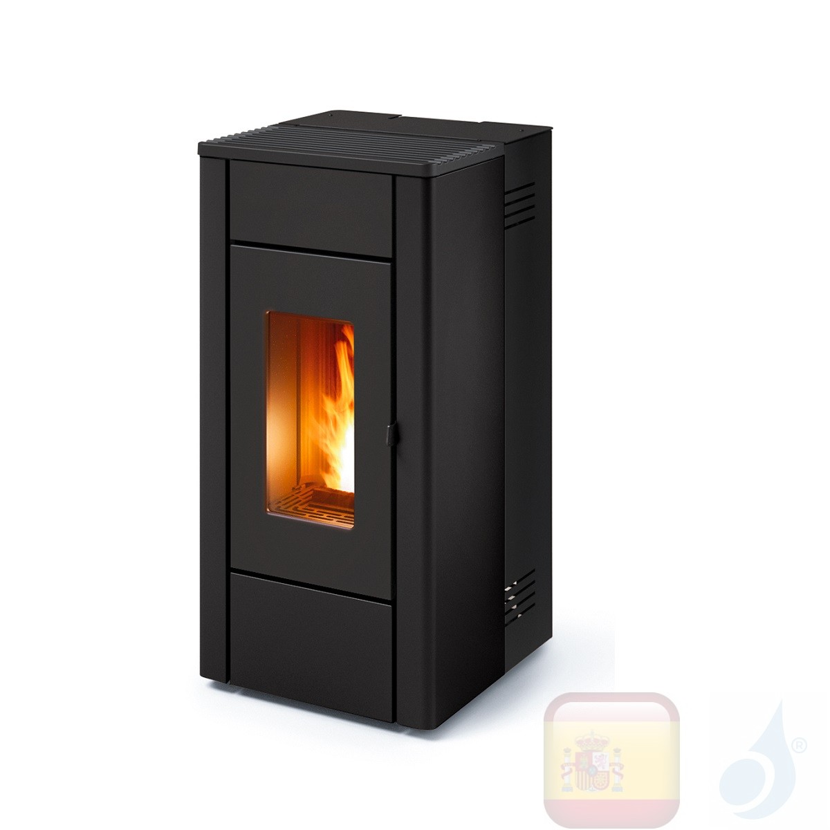 Estufa de pellets MCZ 7.0 kW May Air 7 S1 metal Negro 6920001