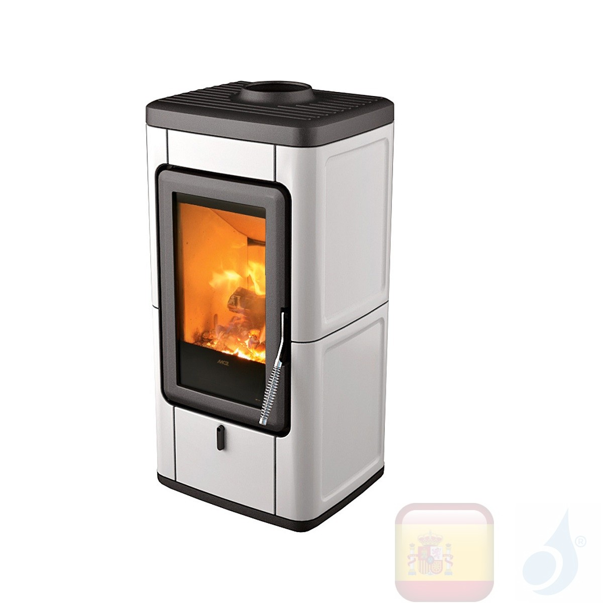 Estufa de leña MCZ 7.0 kW Veld  Blanco