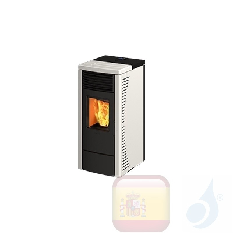 Estufa de pellets Ravelli 6.4 kW R 70 cerámico Blanco