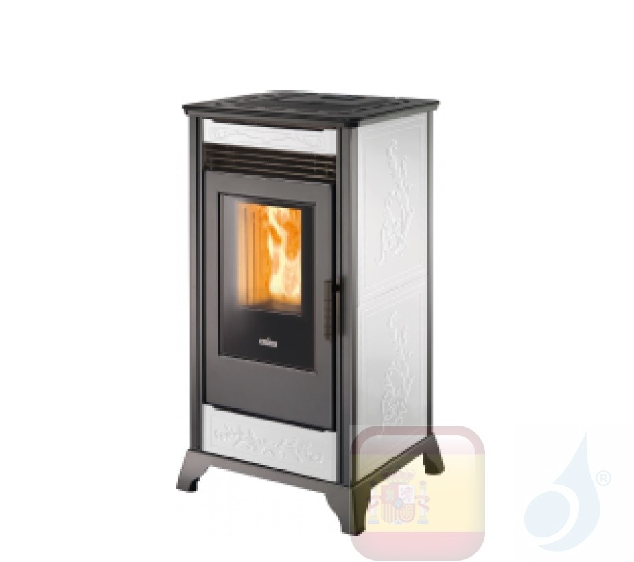 Estufa de pellets Ravelli 7.3 kW RV 80 cerámico Blanco