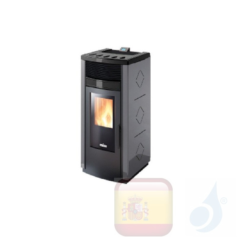 Estufa de pellets Ravelli 10.6 kW RV 120 TOUCH metal Negro