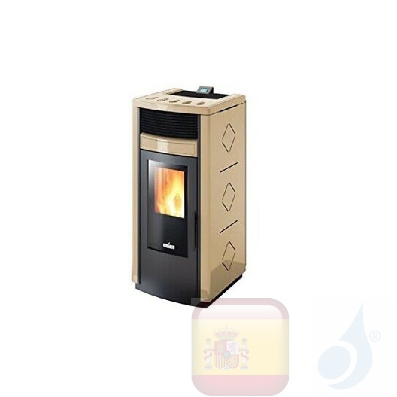 Estufa de pellets Ravelli 10.6 kW RV 120 TOUCH metal Bronce