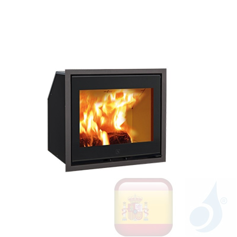 Chimenea de leña Ravelli 8 kW ERCOLE vaso Negro